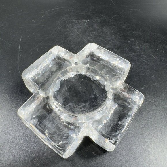 Glasi Hergiswil Handblown Clear Glass Roberto Niederer Tea Light Holder Single - Picture 7 of 11